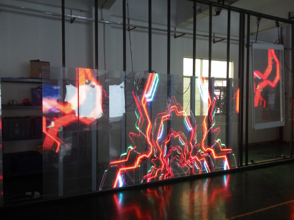 TRANSPARENT LED SCREEN rental 2025