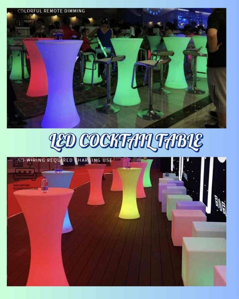 LED COCKTAIL TABLE RENTAL MALAYSIA