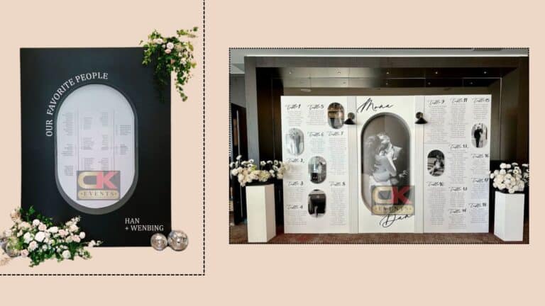 Elegant stage backdrop rentals for weddings and events in Malaysia, including services in Nilai, Melaka, Johor Bahru, Penang, Ipoh, and Kedah – perfect for akad nikah, birthday celebrations, and photo booths