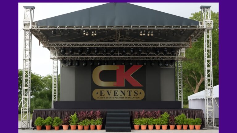 Outdoor PA System Setup Rental Klang for Events and Ceremonies